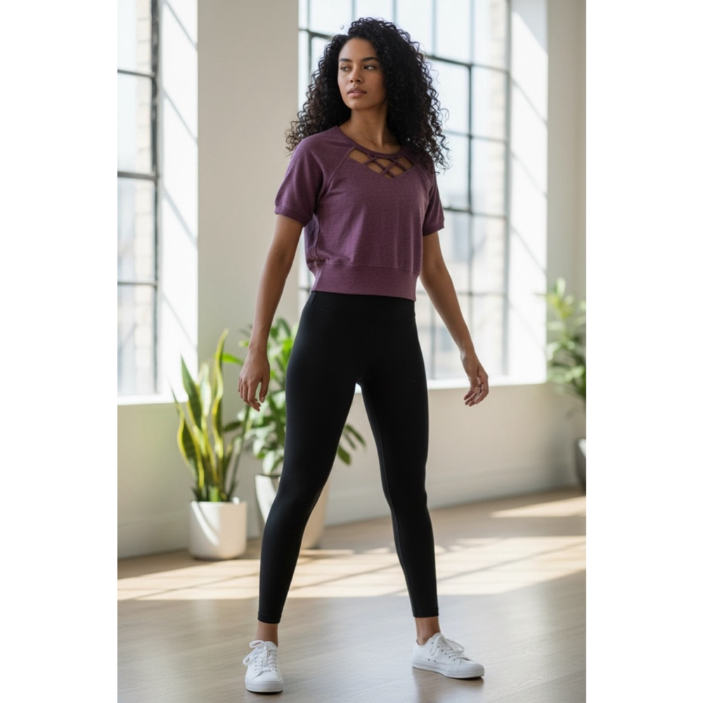 Z by Zella Purple Short Sleeve Sweatshirt S